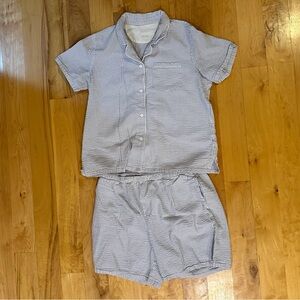 Cotton seersucker pajama set